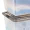Iris® 91qt. Clear View Plastic Storage Bins with Gray Latching Buckle Lids, 4ct.